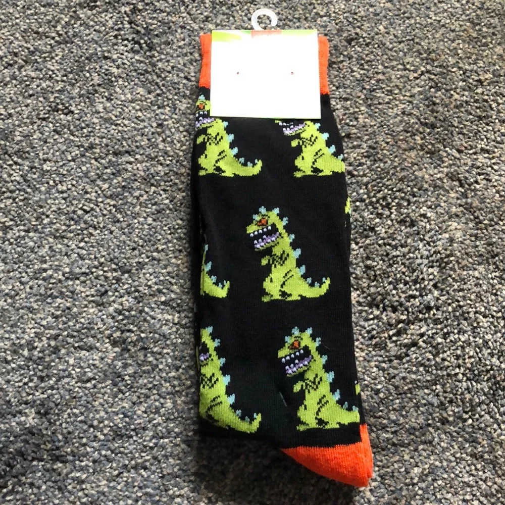 Nickelodeon Reptar RugRats 90’s Throwback  Socks